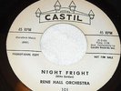 RENE HALL ORCHESTRA MOD INSTRUMENTAL 45 NIGHT FRIGHT on CASTIL PROMO LABEL 101
