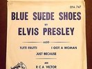 ELVIS PRESLEY- Blue Suede Shoes EPA 747 rare TEMPORARY PREVIEW sleeve