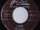 Doo Wop 45 VELVETS I Cried RED ROBIN HEAR