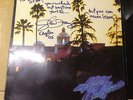 The Eagles Hotel California LP signed and autographed by Glenn Frey