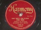 78 RPM -- Clarence Williams Jazz Kings (Memphis Hot Shots), Harm 1368, E  Jazz