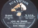 Elvis Presley-Love Me Tender/Anyway You Want Me RCA Victor 20-6643 78 rpm HEAR