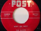 Rare 45 The Hawks Post Doo Wop Blues Vg+ 45Rpm 7