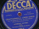 ANDREWS SISTERS.VIC SCHOEN. CHATTANOOGA CHOO CHOO / FOR ALL WE KNOW. 78. HEAR