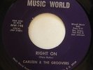 Carleen & The Groovers Right On The Thing Music World Funk Holy Grail VG+