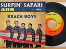 BEACH BOYS Surfin' Safari/409 45 with Picture Sleeve (Capitol 4777) VG