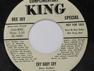 DAVE DUDLEY: Cry Baby Cry / This Is The Last Time 45 (dj bio) Rockabilly