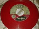 JOHNNY HALLYDAY 45 TOURS MAUVAIS ETAT VINYLE ROUGE JUKE BOX 45 775 VOGUE