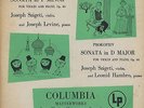 Joseph Szigeti Leonid Hambro Levine Prokofiev VG+/EX Columbia Blue Label ML-4257