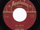 Mod Popcorn Rockabilly 45 RONNIE WOLFE First Time & Forever/The Devil HEAR Rare