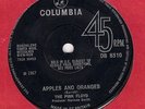 PINK FLOYD - APPLES AND ORANGES c/w PAINT BOX -  COLUMBIA 45 - EX/EX