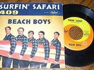 The Beach Boys;  Surfin' Safari/409 Picture Sleeve Vinyl 45 Record Capitol Swirl