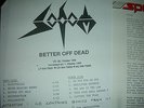 unplayed  - SODOM better off dead  WHITELABEL TEST/ PROMO press´90
