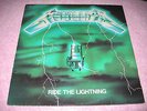 LP METALLICA RIDE THE LIGHTNING ORIG FRENCH BERNETT 1984 GREEN VERT INSERT METAL