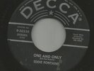 ROCKABILLY - EDDIE FONTAINE --ONE AND ONLY  -HEAR BOTH- 1957 DECCA