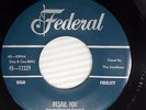 THE SWALLOWS Beside you b/w Laughing boy FEDERAL DOOWOP 45 w5805