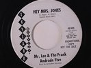 MR. LEE & FRANK ANDRADE FIVE: Hey Mrs. Jones / Let The Four Winds Blow 45 (dj)
