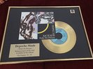 Depeche Mode, Dekoartikel, goldenes Vinyl, Shake The Disease, in Bilderrahmen