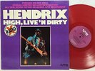 Jimi Hendrix High Live n Dirty NUT-1001 1978 LP Red Vinyl Record Album