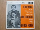 CRICKETS WITH BUDDY HOLLY FOUR MORE ORIGINAL 1960 CORAL 4 TRACK EP WITH P/S EX