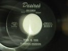 Clarence Haddon 45 WHO IS THIS /...NEVER BEEN A MOMENT  VG++ Inkster Michigan