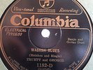 TRUETT AND GEORGE COLUMBIA 1182 HAWAIIAN SLIDE GUITAR BLUES 78 RPM RECORD V+