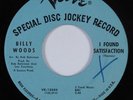 Northern Soul 45 BILLY WOODS I Found Satisfaction VERVE VG+ HEAR