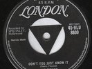 The Titans DOO WOP 45 (London UK PRESSED 8609) Don't You Just Know it/Can it Be