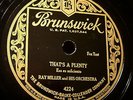 Hot Brunswick 4224 Ray Miller Orchestra-That's A Plenty/Angry (Chicago 1929)