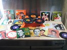 Case of 45 RPM Records, Elvis, Pat Boone, Jerry Lee Lewis, Dick Clark, Vinyl