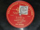 78 tours rpm sung by ENRICO CARUSO on Gramophone Concert Record red label G&T