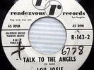 Lou Josie TALK TO THE ANGELS  Jeannie 1961 Teen Doowop WHITE LABEL PROMO 45 m366