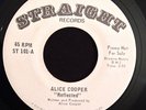 1970 ALICE COOPER REFLECTED / LIVING FRANK ZAPPA STRAIGHT WHITE LB  PROMO 7