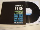 Cannonball Adderley Miles Davis Somethin Else EX DG No R Blue Note lp 1595