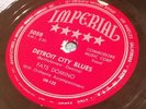FATS DOMINO Detroit City Blues The Fat Man rare 78 record imperial 558 R&B