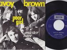 SAVOY BROWN * Poor Girl * 1970 Belgian 45 * UK BLUES BOOM