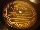 JAZZ BOBBY LEECAN-ROBERT COOKSEY Don't You Let Yr Head Hang Down VICTOR 20768 E+