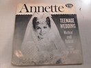 ANNETTE Teenage Wedding 45 VISTA disney rare sleeve VG++ p/s Funicello