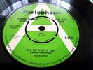 The Beatles, ALL YOU NEED IS LOVE 1967 UK GREEN & WHITE A LABEL DEMO 45 SINGLE.
