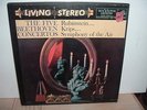 LSC 6702    RUBINSTEIN    BEETHOVEN: 5 CONCERTOS   RARE 1957 LIV STER SD 5LP NM+