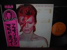 David Bowie Aladdin Sane Japan Rare LP PINK OBI G/F 1976