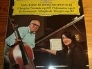 ROSTROPOVICH ARGERICH Chopin Schumann Cello & Piano LP DG