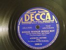 Decca 78 RPM Andrews Sisters 3598 Boogie Woogie Bugle Boy E