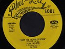 FLICK WILSON: Keep The Troubles Down / Troubled 45 rare Reggae