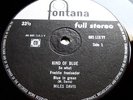 MILES DAVIS Kind Of Blue 1960 UK FONTANA 1st *FULL STEREO* - BARELY PLAYED