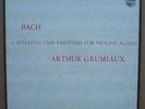 ARTHUR GRUMIAUX: Bach - 6 sonatas & partitas for solo violin   PHILIPS 3LP BOX