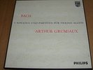 BACH 6 Sonatas & Partitas for VIOLIN solo GRUMIAUX Philips 835 198/200 AY STEREO