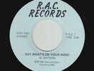 Modern Soul 45 - D. Watson - Say What's On Your Mind - R.A.C. - VG++ mp3