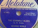 GEORGE NOBLE MELOTONE 7-05-6-75 BLUES 78 RPM RECORD E-