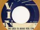 FRANKIE LEE SIMS She Likes to Boogie Real Low VIN 45 Orig. 1958 mod blues 7” VG+